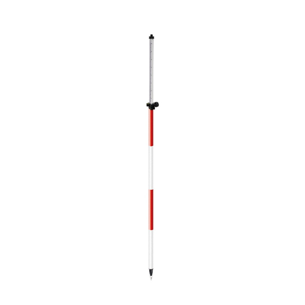 SitePro 8-ft twist-lock prism pole, red/white