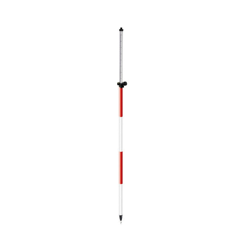 SitePro 8-ft twist-lock prism pole, red/white